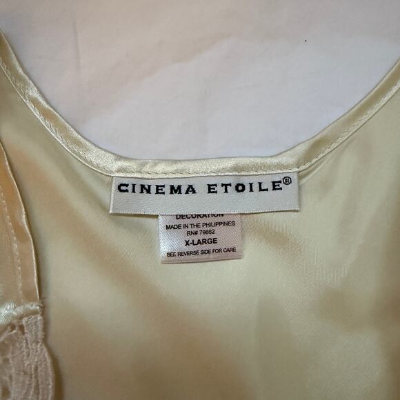 Cinema etoile lace tank, cream, size xl, EUC - Picture 4 of 5